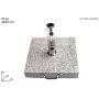 BASE OMBRELLONE MARMO QUADR.C/RUOTE