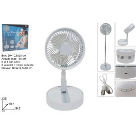 VENTILATORE C/BASTONE TELESCOPICO