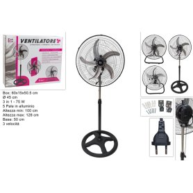 VENTILATORE PIANTANA D.45CM 3 IN 1