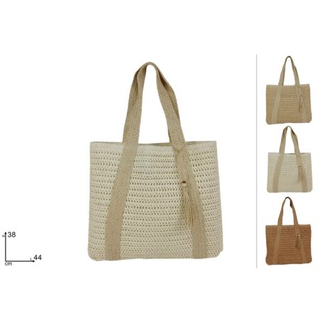 BORSA MARE 44X38CM JUTA CON MANICO