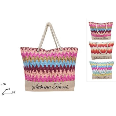 BORSA MARE FANTASIA ONDE CON MANICO
