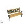 PANCHINA PICCOLA 82X39X50
