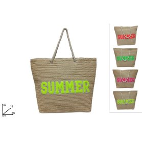 BORSA MARE PAGLIA CARTA INTRECCIATA