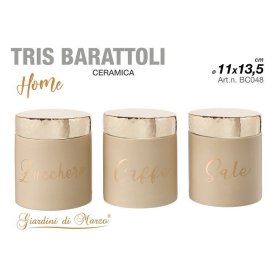 G.DI MARZO TRIS BARATTOLI CREMA T/ORO