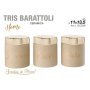 G.DI MARZO TRIS BARATTOLI CREMA T/ORO