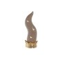 G.DI MARZO CORNO TORTORA/ORO C/LED 18CM