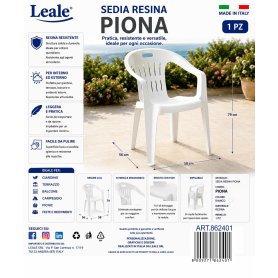 SEDIA PIONA BIANCA