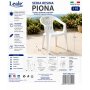 SEDIA PIONA BIANCA