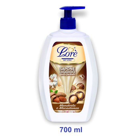 LORE' SAP.LIQ.700ML MAND.&MACAD.