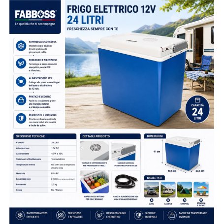 FRIGORIFERO ELETTRICO 24LT 12V