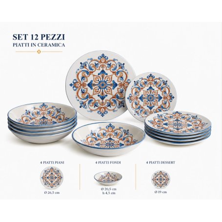 SERVIZIO PIATTI 12PZ SUPREMA