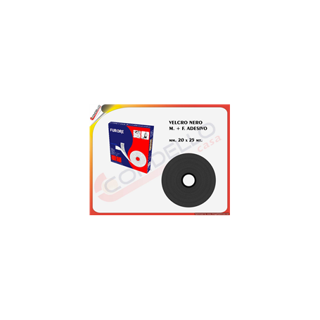 VELCRO ADESIVO MT.25NRO