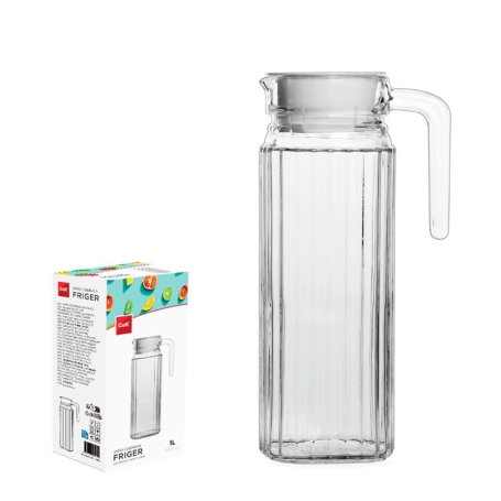 CARAFFA VETRO C/COP.1LT