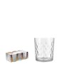 BICCHIERE VETRO ACQUA DIAMANTE 25CL 6PZ