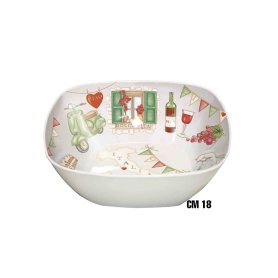 CESTINO QUADRO MEL.18CM DEC.DOLCE VITA