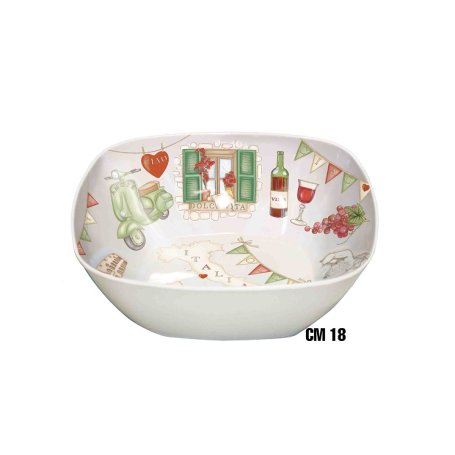 CESTINO QUADRO MEL.18CM DEC.DOLCE VITA