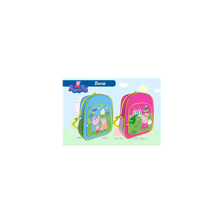 ZAINO 29X28 C/TASCA PEPPA PIG