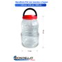 BARATTOLO PET 3000 ML CON TAPPO