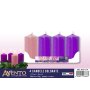 CANDELE COLORATE DELL'AVVENTO D5 H12 4PZ