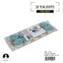 TEALIGHT 10PZ ACQUA MARINA