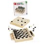 SCACCHI DAMA TRIA LEGNO 30CM