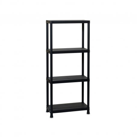 SCAFFALE UNIVERSAL 64-4 BLACK H180X60X30