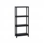 SCAFFALE UNIVERSAL 64-4 BLACK H180X60X30