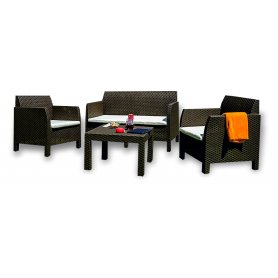 SALOTTINO MATILDE 4 POSTI MARRONE