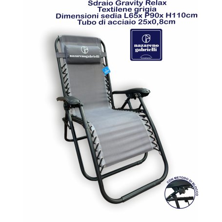 SDRAIO GRAVITY RELAX TXT GRIGIA